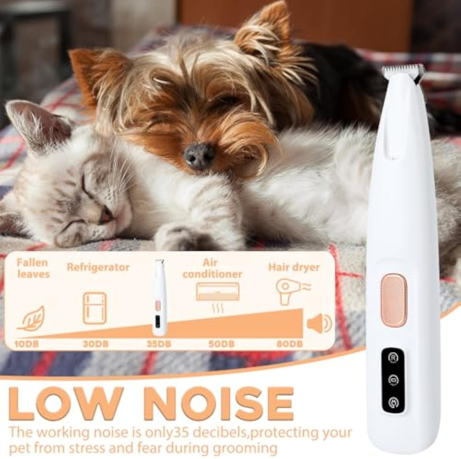 SmartPetTrimmer™ Stille Oplaadbare Huisdiertrimmer met LED - Voor Honden & Katten
